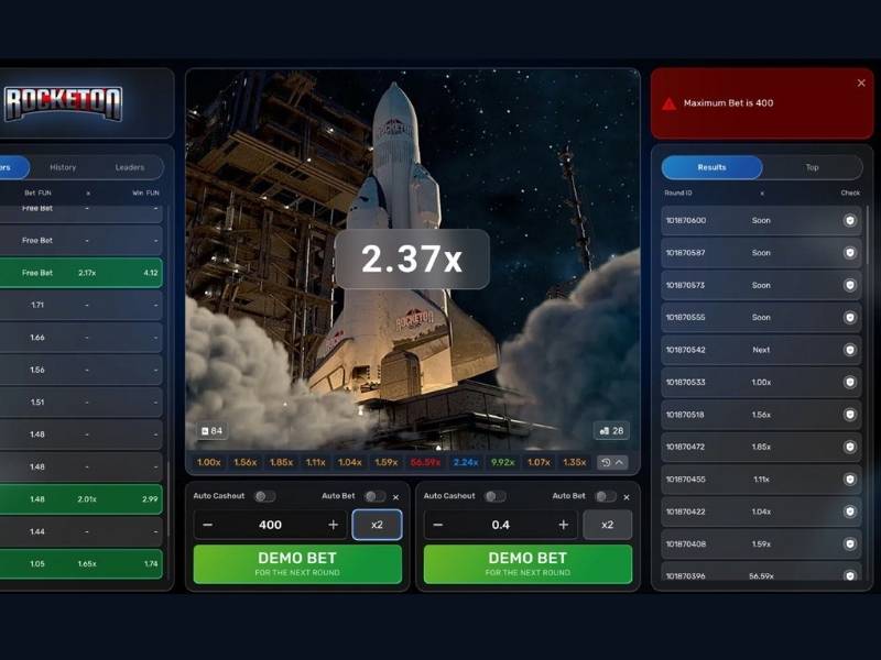 Rocketon is a thrilling action game, but your nerves are on edge